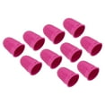 thumbnail image 1 of Protecciones de punta de dedo de goma Uxcell de silicona, cubiertas de guardia, almohadillas de dedal, agarres, color rojo rosa, tamaño XL, paquete de 10, 1 of 5