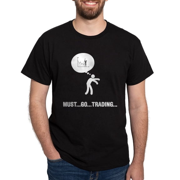 CafePress - Financial Trader Dark T Shirt - Men's Classic Graphic Cotton T-Shirt