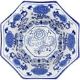thumbnail image 4 of A&B Home Blue and White Porcelain Bowl, Fruit Bowl Salad Bowls Chinoiserie Decorative Bowl, Large Serving Bowls for Noodle Soup Rice Pho, 11" x 11" x 6", 4 of 5