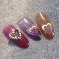 thumbnail image 2 of Ganfancp Cambio de Color En Forma de Corazón de Cuatro Puntas En Forma de Estrella y de Invierno Serie de Uñas Pegatinas 5Pcs Liquidación 5 Pegatinas Nail Art, 2 of 7