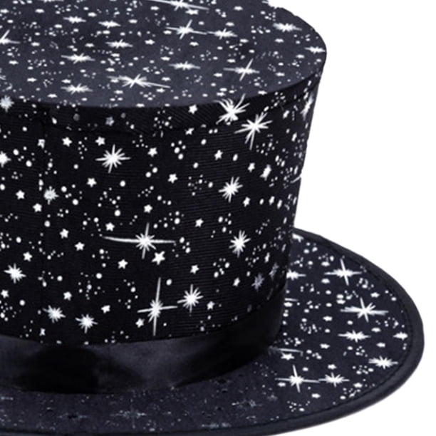 Sombrero De Copa Negro De Mago Para Niños, Con Hebilla Elegante, Accesorio De Disfraz De Navidad Y Fiestas, Talla única Ajustable