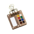 thumbnail image 3 of CCOCC Mini Walnut Watercolor Paint Box 8-Colors Tiny Palette & Mini Sketchbook Set, 3 of 6