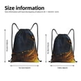 thumbnail image 2 of Saiise Glowing Snake Dark Forest Pattern Sports Drawstring Backpack - String Swim Gym Bag with Wet Proof Pocket for Women&Men-Small, 2 of 6