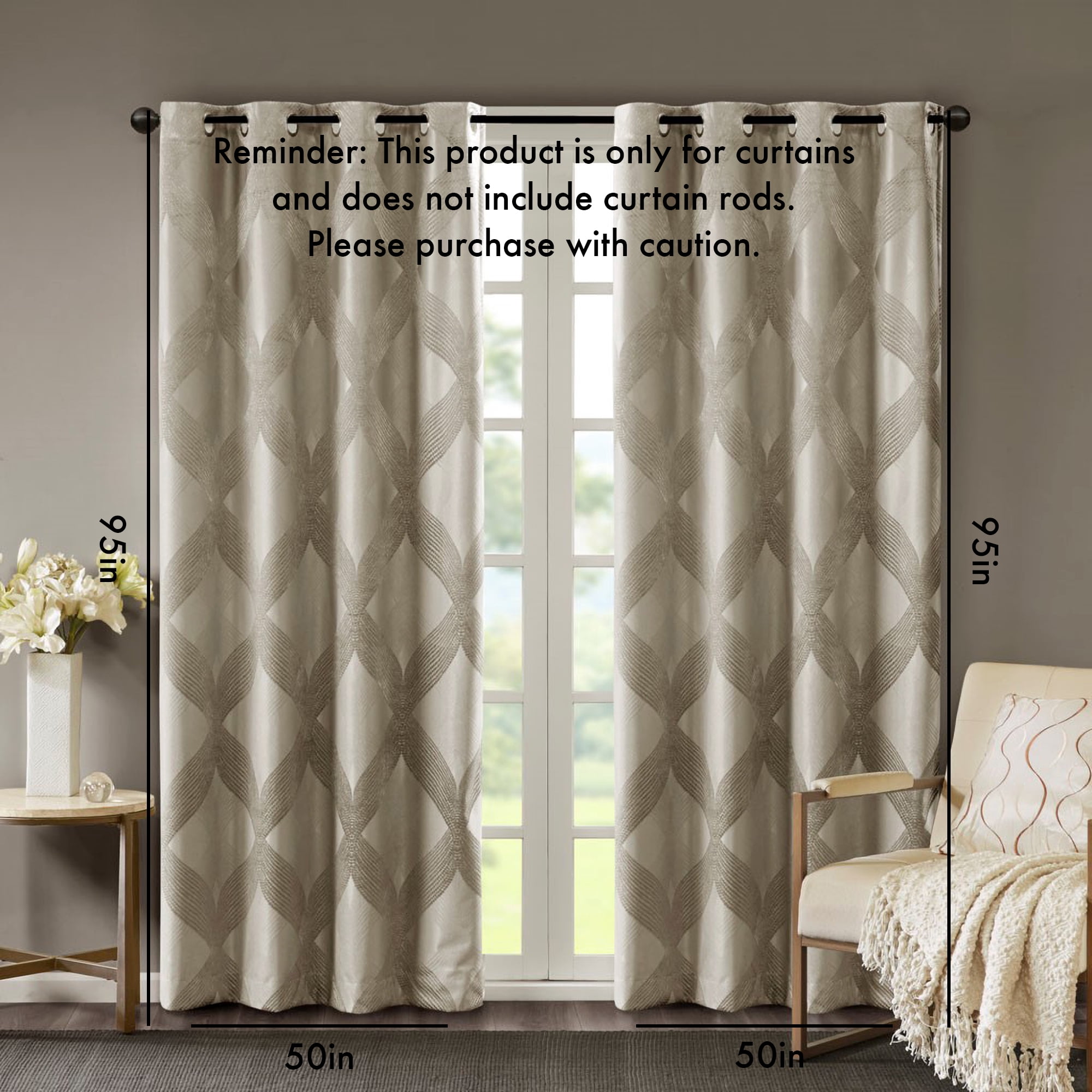 Blackout Curtain Panel (Only 1 Pc Panel)