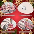 thumbnail image 4 of Pink Theme Christmas Banner Gold Ornaments Xmas Display Star Topped Festive Design Holiday Backdrop for Christmas Party Holiday Decoration Indoor Celebration, 4 of 9