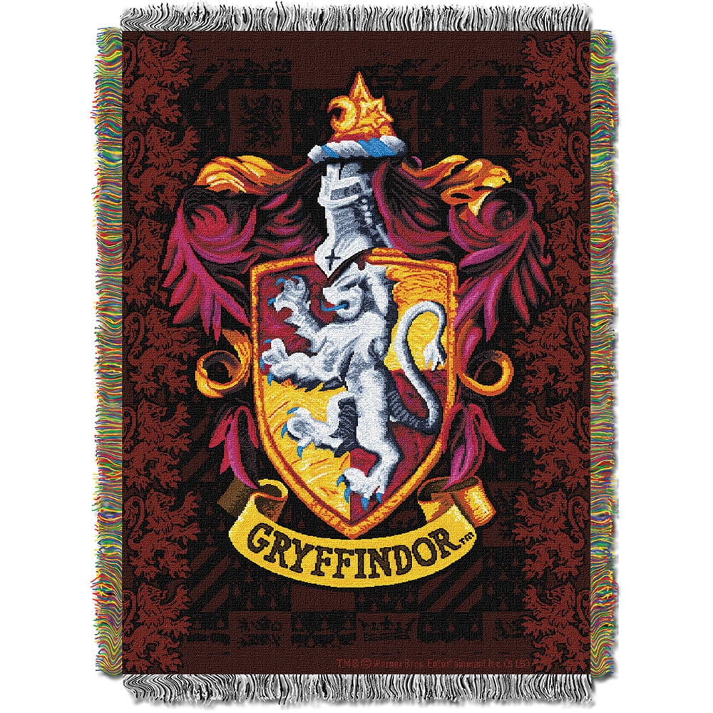 Harry Potter Gryffindor Woven Tapestry Throw Blanket