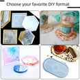 thumbnail image 3 of VEGCOO 7Pcs Resin Silicone Coaster Mold Set silicone mold coasters, silicone molds for concrete casting mold, home decoration, household kitchenware trays for DIY, etc, 3 of 7