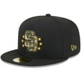 thumbnail image 3 of Men's New Era  Black San Diego Padres 2024 Armed Forces Day On-Field 59FIFTY Fitted Hat, 3 of 5