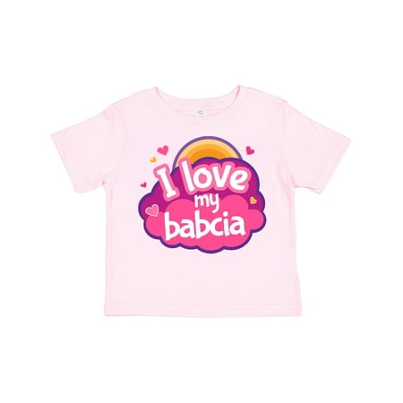 

Inktastic I Love My Babcia Girls Gift Toddler Toddler Girl T-Shirt