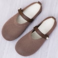 thumbnail image 2 of CAIXAI Wide Toe Box Sneakers Women Arch Support Shoes for Women Sneakers Breathable Closed Toe Slip on Walking Shoes Women Mesh Knitted Mary Jane Flats Women Hands Free Foam Shoes, 2 of 7