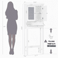 thumbnail image 3 of STAROUS Rattan Over-Toilet Cabinet with Tilt-Out Cube & Adjustable Shelf, 3 of 7
