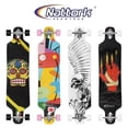 thumbnail image 2 of Nattork 42 Inch Cruiser Longboard Skateboard Complete 8 Ply Canadian Hard Maple for Commuting, Carving & Downhill Riding with T-Tool, Made for Adults, 2 of 6