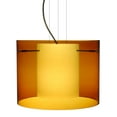 thumbnail image 1 of Besa Lighting 1Kg-G00707-Ni Pahu 1 Light Cable-Hung Pendant - Bronze, 1 of 3