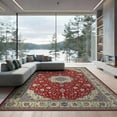 thumbnail image 2 of ODIKA 8'x10' Washable Area Rug Boho Vintage Inspired Medallion With Floral Scroll And Border for Living Room, Under Sectional, Family , Durable, Non-Slip, 2 of 7