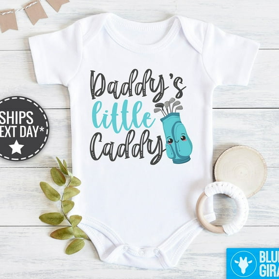 Daddy'S Little Caddy Onesie, Cute Father'S Day Shirt, Golfing Baby Bodysuit, Gift For Her, Golf Lover Baby Clothes Cute Baby Onesie, BABY BODYSUIT LAT 4424
