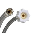 thumbnail image 4 of Fluidmaster B1T12CS CLICK SEAL Toilet Connector, Braided Stainless Steel - 3/8 Female Compression Thread x 7/8 Female Ballcock Thread, 12-Inch Length, 4 of 5