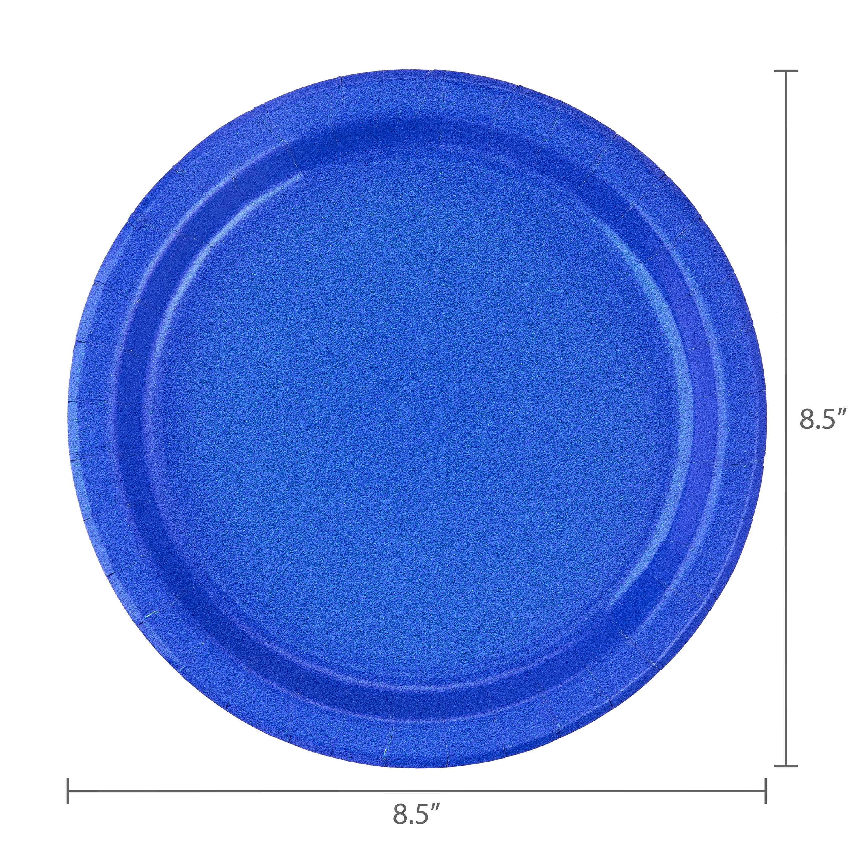 Disposable Paper Plates, 9", Blue, 55 Pieces, by Way To Celebrate