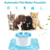 Arealer 1.6L Automatic Pet Water Fountain Silent Drinking Electric Water Dispenser Feeder Bowl for Cats Dogs Multiple Pets with 1 Mat