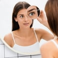 thumbnail image 3 of Siloon Magnifying Mirror and Tweezers Kit, 10X20X Magnifying Makeup Mirrors with 2 Suction Cups, Portable Magnifier Travel Set for Eyebrow Tweezing, Blackhead Blemish Removal3.5 Inch (Mirror) pink, 3 of 7