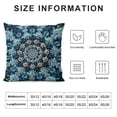 thumbnail image 5 of ONETECH  Boho Mandala Peacock Pillow Cases Floral Paisley Pattern Printed Pillowcases Indian Hippie Themed Square Bedclothes, 5 of 5
