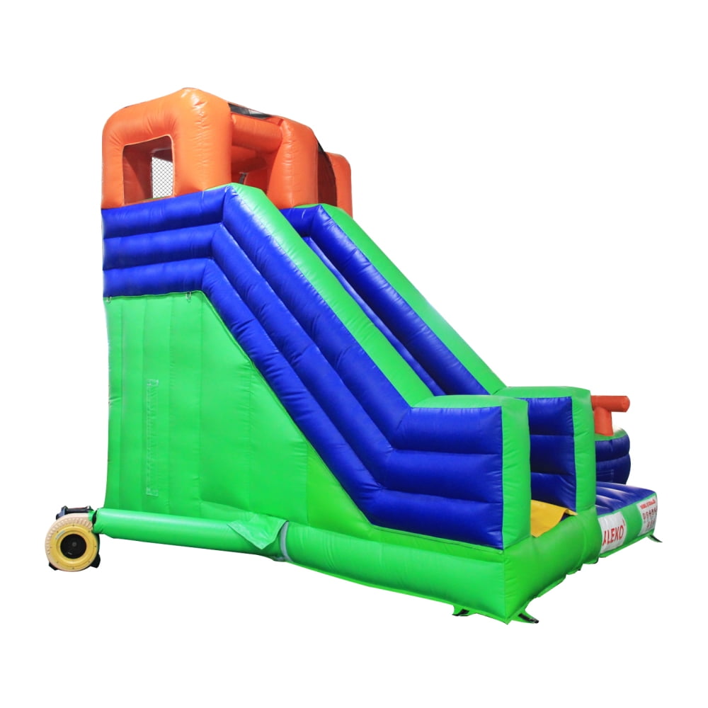 aleko commercial grade outdoor inflatable bounce house water slide with pool and blower