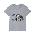 thumbnail image 5 of RXIRUCGD T-shirt en Coton pour Enfants Garçons Filles Mode Mignon Col Rond Imprimé Tee Manches Courtes (Gris, Taille : 3 Ans), 5 of 5