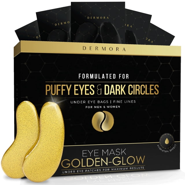 Parches para ojos DERMORA Golden Glow Rejuvenating, 15 pares