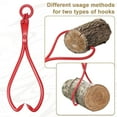 thumbnail image 4 of 18"/25"/32" Jaw Opening Log Lifting Tongs, O-Ring, Heavy Duty FelledTim-berClaw Hook, GrappleTim-berClaw, Lumber Skidding Tongs Logging Grabber, 4 of 7
