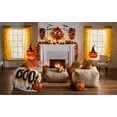 thumbnail image 2 of BrylaneHome 11"H X 6"Diam. Pre-Lit Mercury Glass Pumpkin On Metal Standard, 2 of 4