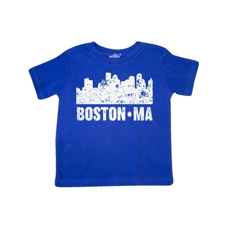 

Inktastic Boston Massachusetts City Skyline with Grunge Gift Toddler Boy or Toddler Girl T-Shirt