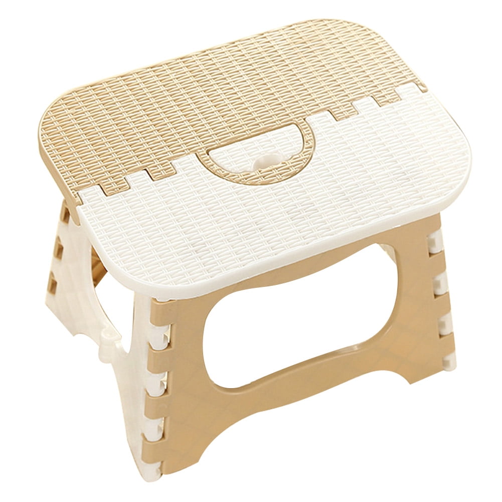 Taburete Plegable Grande De Plástico - Altura 45 Cm, Soporta 120 Kg, Ideal Para Cocina, Jardín Y Talleres
