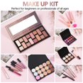 thumbnail image 3 of All In One Makeup Kit For Girls Gift, Makeup Kit For Women Full Kit Includes Sponge Eyeshadow Liquid Lipstick Concealer Eyeliner Eyebrow Makeup Bag, 3 of 5