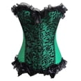 thumbnail image 1 of Plus Size Corsets for Women Floral Overbust Corset Top Bustier Lingeire, 1 of 5