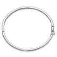 thumbnail image 2 of Sterling Silver Bracelet Bangle Cubic Zirconia Round 2 mm in Shi mmer 41 Stone CZ Hinged, 2 of 4