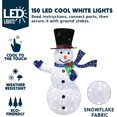 thumbnail image 4 of Joyfy 5 FT Snowman Yard Light Christmas Outdoor Decorations,150 LED Snowman Christmas Decorations,Christmas Yard Light with Stakes Holiday Decor, 4 of 7