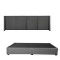 thumbnail image 1 of Base Cama Dicasa + Cabecera King Size Milan Gris, 1 of 6