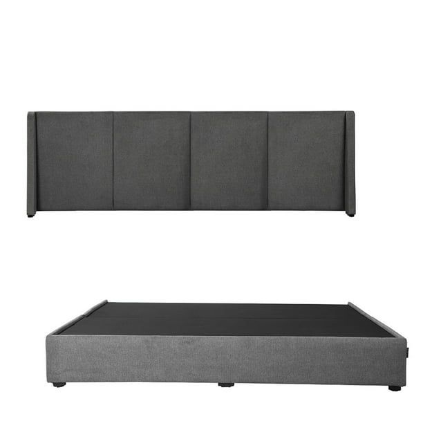 Base de cama King Size DICASA Cabecera Milan Gris