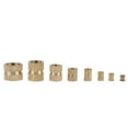 thumbnail image 3 of Brass Nut, 210pcs Knurled Nut Brass Cylinder Knurled Threaded Round Insert Embedded Nuts, 3 of 8