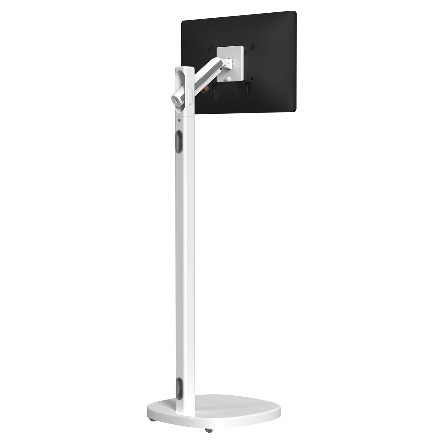 CTA Digital Mobile Rolling Spring-Adjustable Floor Stand for Displays up to 22 Lbs.