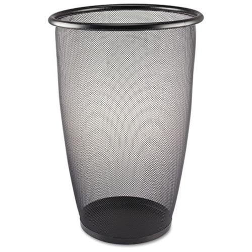 Safco Onyx Mesh Large Round Wastebasket (Set of 3)