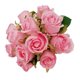 thumbnail image 1 of Xiao Hua 12 rosas artificiales/paquete DIY para decoración del hogar, fiesta de boda, rosa, 1 paquete, 1 of 5