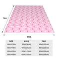 thumbnail image 3 of Honeii Breast Cancer Awareness5 Print Fleece Blanket - Throw Blanket for Bed, Sofa, Couch, Camping, and Travel , Microplush Ultra Soft Warm Blanket-50"x40", 3 of 7