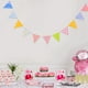 thumbnail image 2 of KAKOWELY Guirnalda de banderines triangulares de papel, banderines coloridos, banderines, decoraciones para fiestas de cumpleaños de bebés, guarderías y celebraciones infantiles., 2 of 5