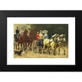 thumbnail image 2 of Otto Bache 18x13 Black Modern Framed Museum Art Print Titled - The Royal Family on Drive (1879), 2 of 5
