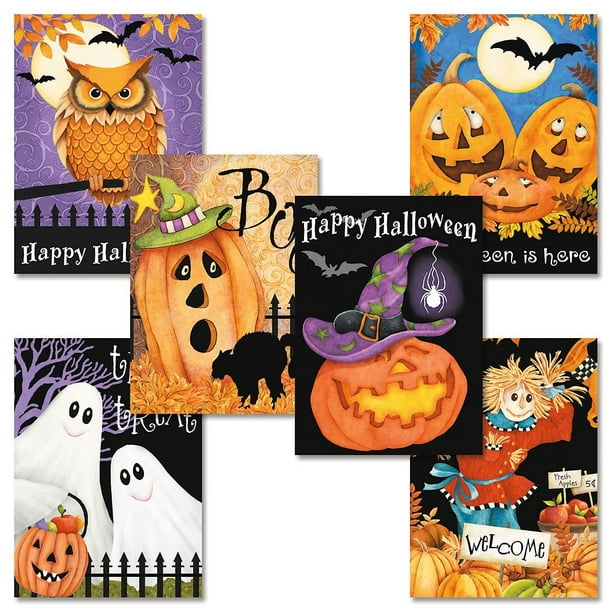 Set de tarjetas de felicitación Current Happy Haunting Halloween x12