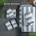 thumbnail image 5 of Green Essen 8 Pieces Oversized Bath Towel Soft Extra Large Bath Towel Sets 35 x 70 Inches 600 GSM Highly Absorbent Quick Dry Bath Sheets for Bathroom Spa Hotel Gym Pool(Light Gray), 5 of 8