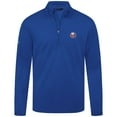 thumbnail image 2 of Men's Levelwear Royal New York Islanders Heron Insignia Core Quarter-Zip Jacket, 2 of 3