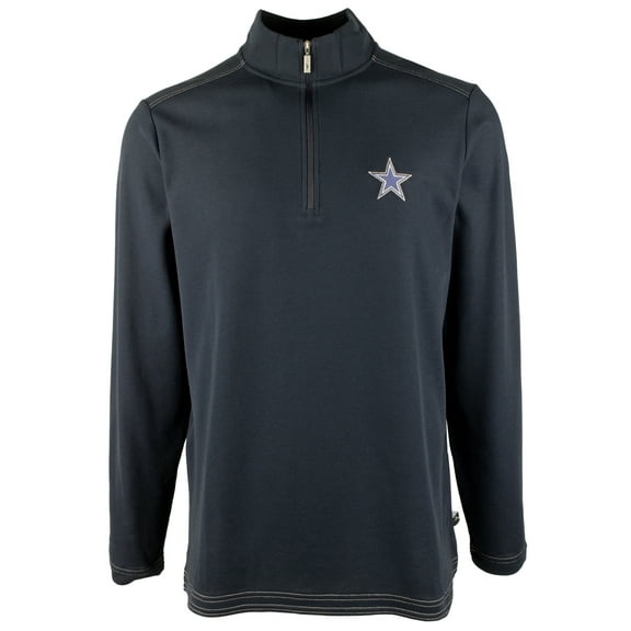 Men's NFL Cowboys Emfielder Half-Zip Sweatshirt-CB-Small