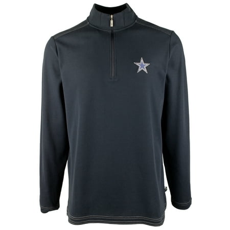 Men's NFL Cowboys Emfielder Half-Zip Sweatshirt-CB-Small