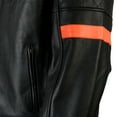 thumbnail image 6 of Men's Motorcycle Real Cow Leather Jacket for Moto Biker Black, 6 of 9